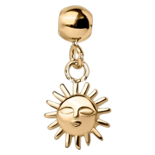 Muli Collection Sun Charm Gold