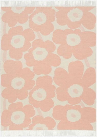Marimekko Unikko pledd 130x180 cm Pink Marimekko Unikko pledd 130x180 cm Pink