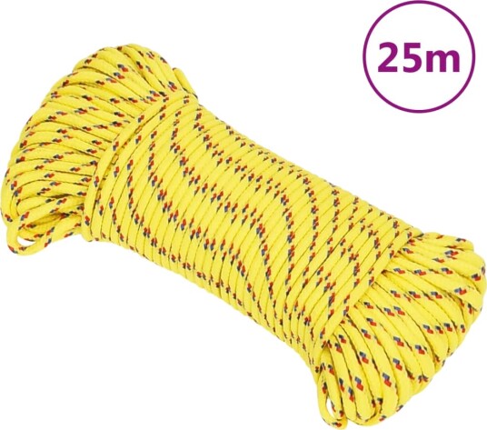  Båttau gul 5 mm 25 m polypropylen