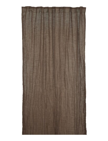 Jakobsdals Natural Curtain Length - Brown - 130X300CM