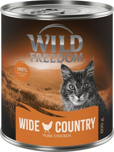 Wild Freedom Våtfôr Adult Kornfri Oppskrift Wide Country Kylling 6 X 800 G