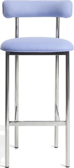 Møbel Copenhagen Font Barstol 75 cm Divina 676/Polert Stålunderstell