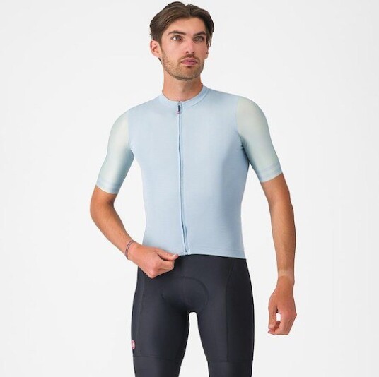 Castelli Prologo Lite 2 sykkeltrøye korte ermer winter sky herre