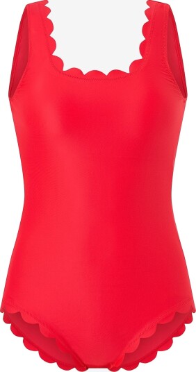 KAANDA Beach life   Badedrakt New Venus Scallop Tank Onepiece   Rød