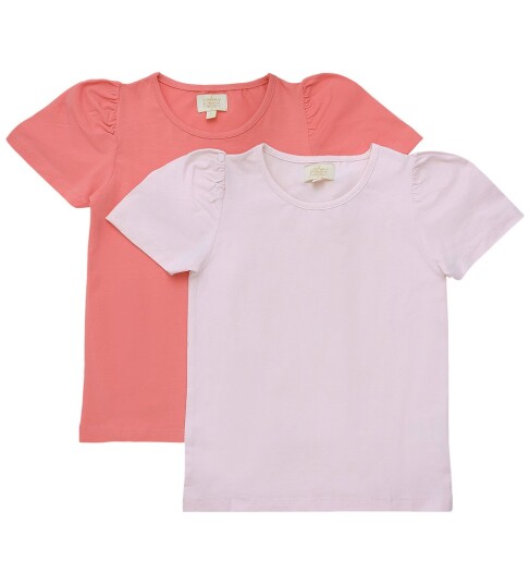 Creamie T Shirt Ss 2 Pack Pink 134 Creamie T Shirt Ss 2 Pack Pink 134