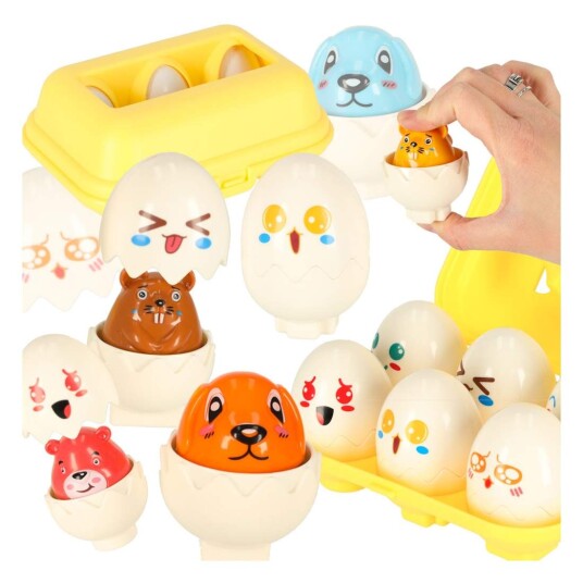 Puslespill eggblokker montessori dyr 6 stk. Puslespill eggblokker montessori dyr 6 stk.