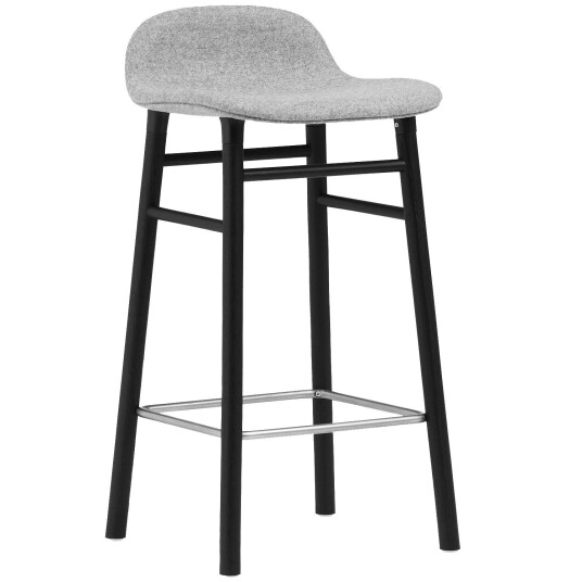 Normann Copenhagen Form Barstol 65 cm Grå / Svart Eik