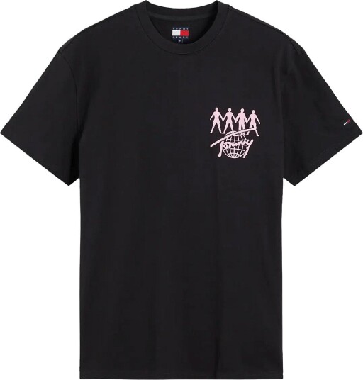 Tommy Jeans Tjm Reg Nyc Novelty Tee Ext Black M