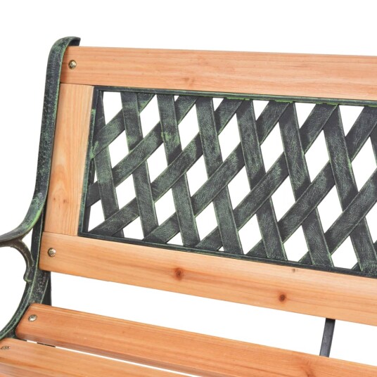 vidaXL Hagebenk 116 cm støpejern og heltre gran vidaXL Hagebenk 116 cm støpejern og heltre gran