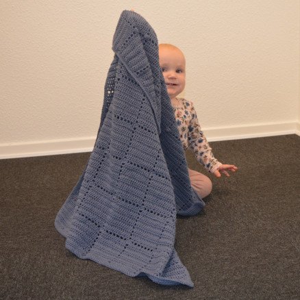 Rito Krea  Nordic Baby Merino Babyteppe av Rito Krea Babyteppe Hekleoppskrift 70x100cm Rito Krea  Nordic Baby Merino Babyteppe av Rito Krea Babyteppe Hekleoppskrift 70x100cm