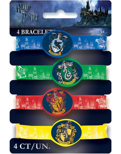 Unique Unique 4 stk Elastiske Armbånd Harry Potter 59068
