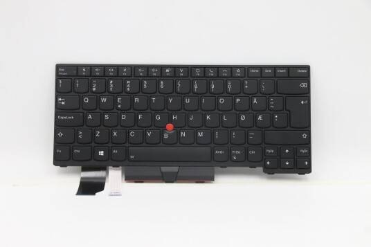 Lenovo Lite-On - erstatningstastatur for bærbar PC - Norsk - svart
