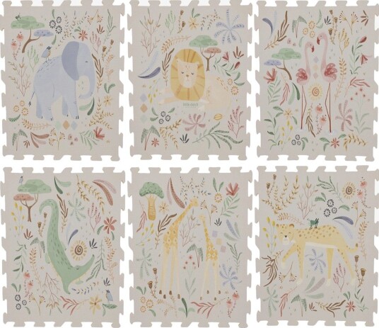 Little Dutch Little Dutch Safari Foam Mat Xl MULTI One Size Little Dutch Little Dutch Safari Foam Mat Xl MULTI One Size