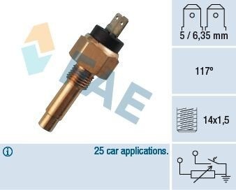 Sensor motortemperatur FAE 34160