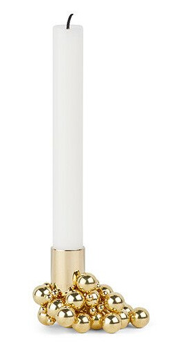 Gejst Molekyl Lysestake 1 Messing Minimalistisk Design med Magnetiske Sfærer