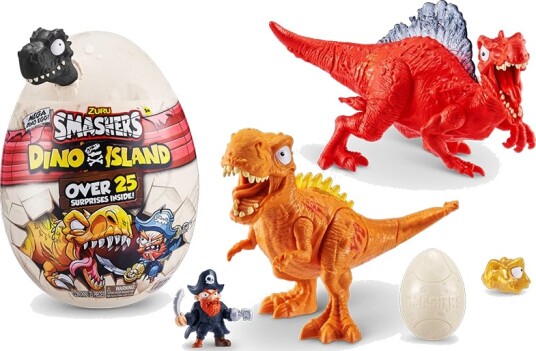 Smashers Dino Island Overraskelsesegg Lekesett 25 deler for 5+ år