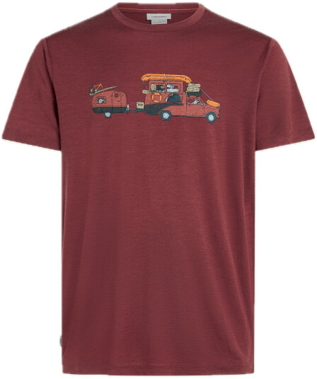 Icebreaker Men Merino 150 Tech Lite Ss Tee Transportage Port XL Icebreaker Men Merino 150 Tech Lite Ss Tee Transportage Port XL