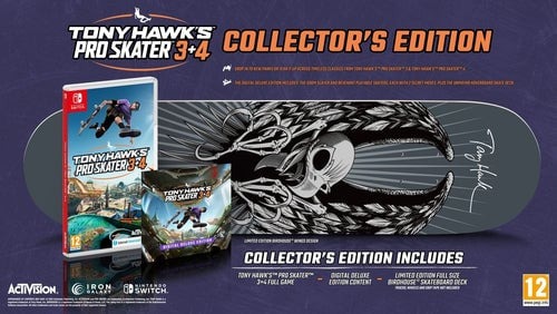 Tony Hawk's Pro Skater 3 + 4 Collector's Edition Nintendo Switch Tony Hawk's Pro Skater 3 + 4 Collector's Edition Nintendo Switch