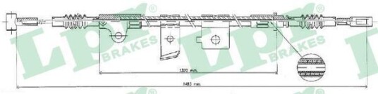 Bremsewire LPR C0496B