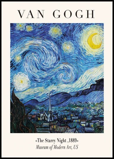 The Starry Night Plakat Plakat / 30x40cm