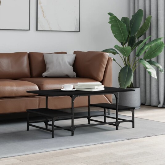  Salongbord svart 100x50,5x40 cm konstruert tre 8721012125353