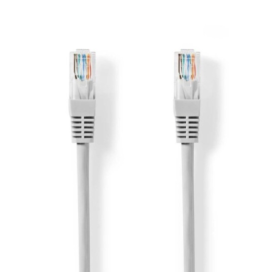 Nedis CAT5e nettverkskabel | U/UTP | RJ45 Han | RJ45 Han | 0.50 m | Rund | PVC | Grå | Label