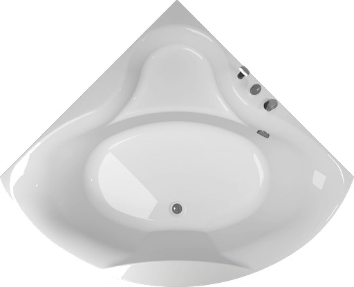 Westerbergs Badekar Ocean 140C Hjørne Akryl Hvit 1375x1375mm