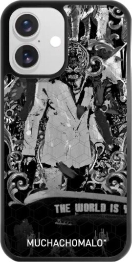 Phonecases3D iPhone 16 Muchacho Malo 3D mobildeksel, svart