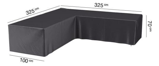 AeroCover Møbeltrekk Aerocover Til loungegruppe 325 x 325 cm Svart