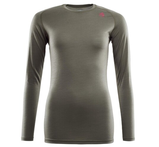 Aclima LightWool Crew Neck, Dame Ranger Green S