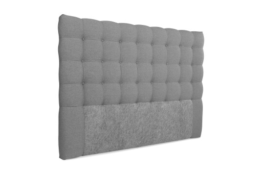 Sengegavl Boxford med Knapper 160 cm Lysegrå