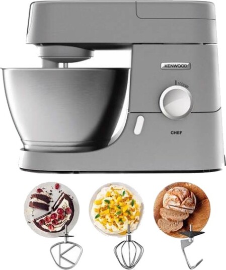 Kenwood Chef KVC3100S Kjøkkenmaskin 1000W 4.6L Sølv Kenwood Chef KVC3100S Kjøkkenmaskin 1000W 4.6L Sølv