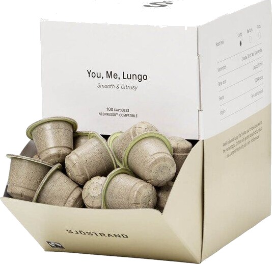Sjöstrand You Me Lungo kaffekapsler 100 stk Sjöstrand You Me Lungo kaffekapsler 100 stk