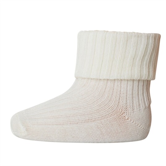 MP Wool Socks Rib 432 Snow White 15-16