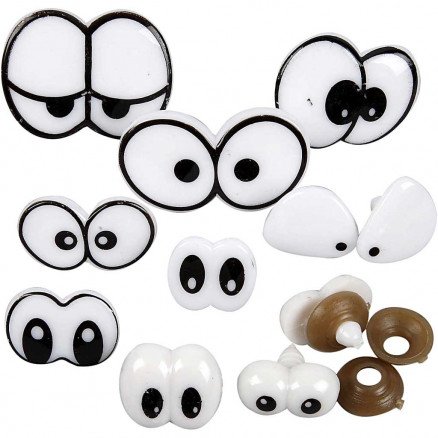 Diverse Morsomme Øyne str 2-3 cm 200 ass 1 pk