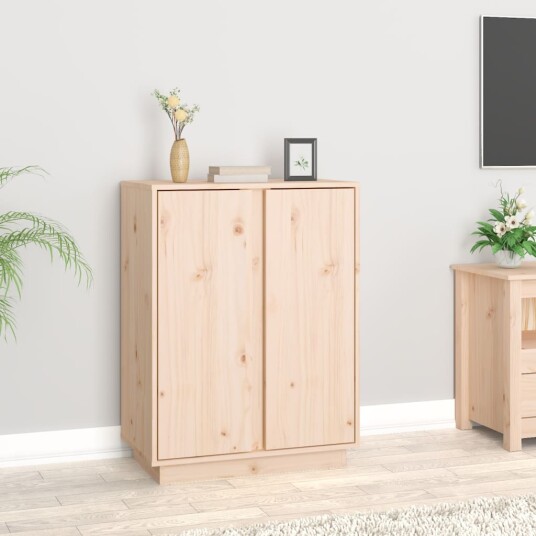 vidaXL Skjenk 60x35x80 cm heltre furu