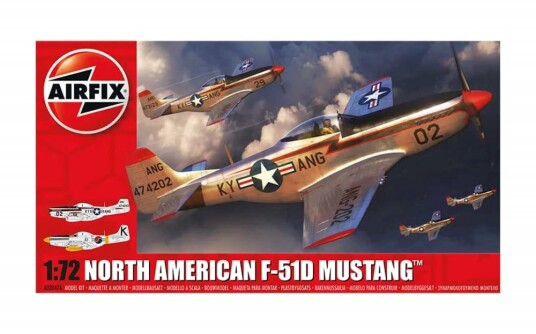 Airfix F-51D Mustang Militærmodell 1:72