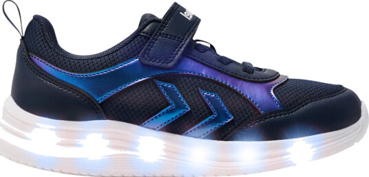 Hummel Blinkende sko Glow Black Iris Hummel 27 Blinkende sko Hvit Lilla Marineblå
