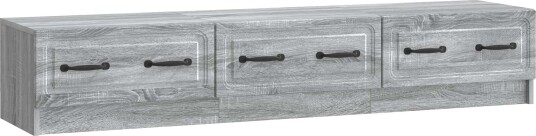 TV skap med skuff Grå sonoma 147 x 34,5 x 27 cm Konstruert tre TV skap med skuff Grå sonoma 147 x 34,5 x 27 cm Konstruert tre