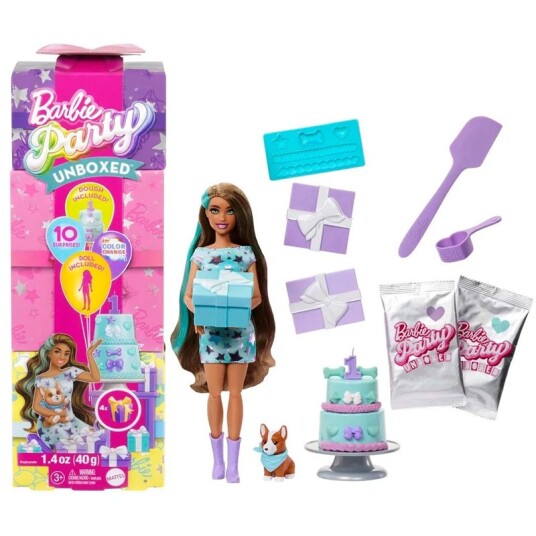 Barbie Party Unboxed Doll and Accessories