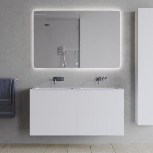 Copenhagen Bath SQ2 Servantskap 120 120x45x60 cm med servant Hvit Matt