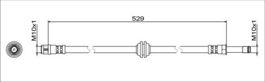 Bremseslange METZGER 4111811 Bremseslange METZGER 4111811