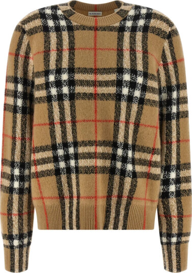 Burberry Dame Strikkevarer Beige L Burberry Dame Strikkevarer Beige L