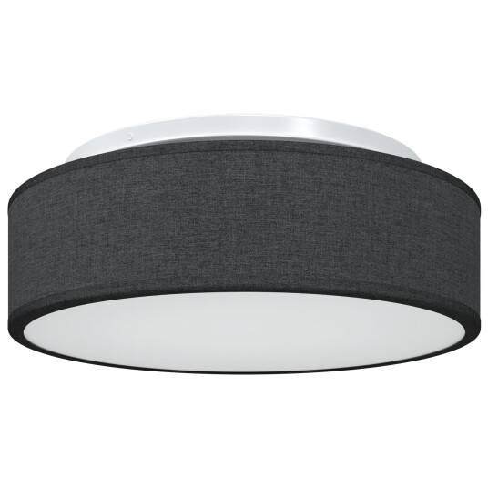 Taklampe Svart 38 X 13.5cm Stoff