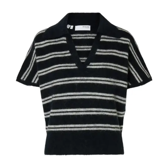 Selected Femme slflulu ss knit polo