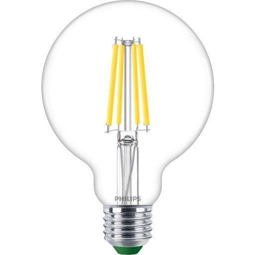Philips 6 stk Master Ultra Efficient Standard 4W 840 lm E27 G95 klar glass