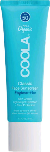 Coola Classic Ansiktskrem SPF 50 Uparfymert 50ml