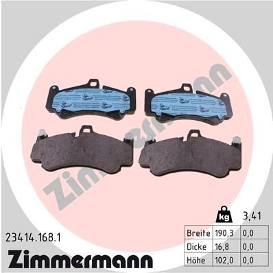 Bremseklosser ZIMMERMANN 23414.168.1