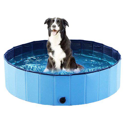 Ozami Hundebasseng 80x20 cm Blå - Vanntett Hundeseng