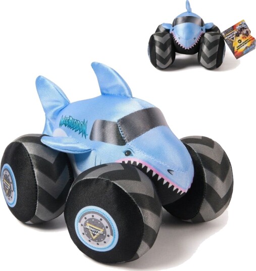Monster Jam Monster Truck Kosedyr Med Lyd 17 cm Megalodon Monster Jam Monster Truck Kosedyr Med Lyd 17 cm Megalodon